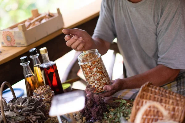 Oficina herbalist — Fotografia de Stock