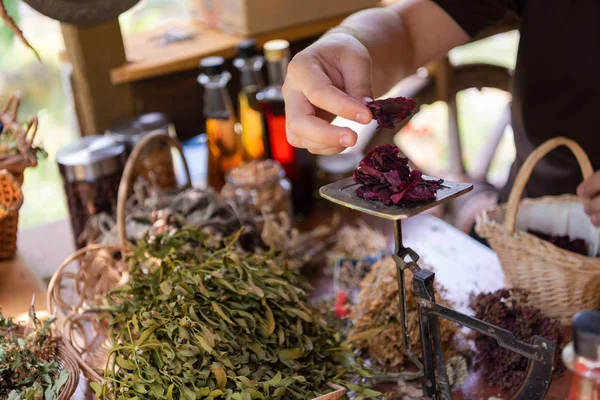 Herbalist småföretagare ägare — Stockfoto