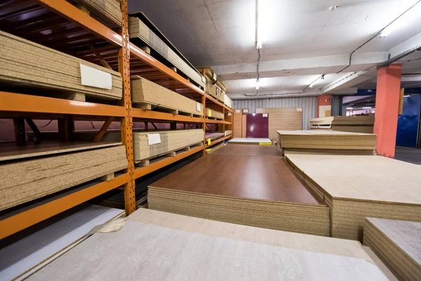 Moderna fábrica de móveis de madeira — Fotografia de Stock