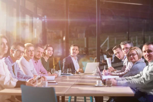 Young business team on meeting at office — Stock Photo, Image