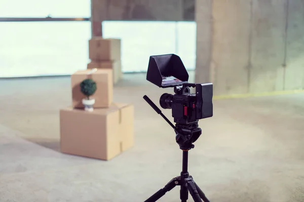 Professionele video camera — Stockfoto