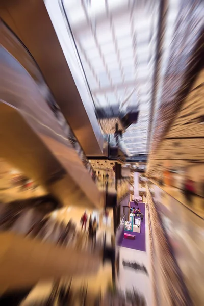 Abstraktní rozmazání nádherného luxusního nákupního střediska — Stock fotografie