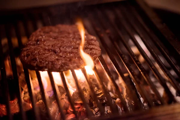 Delicious grilled meat on barbecue — Stock Photo, Image