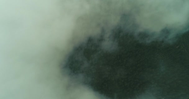 Mosca Aérea Por Encima Las Nubes Con Cielo Azul Backgroubnd — Vídeos de Stock