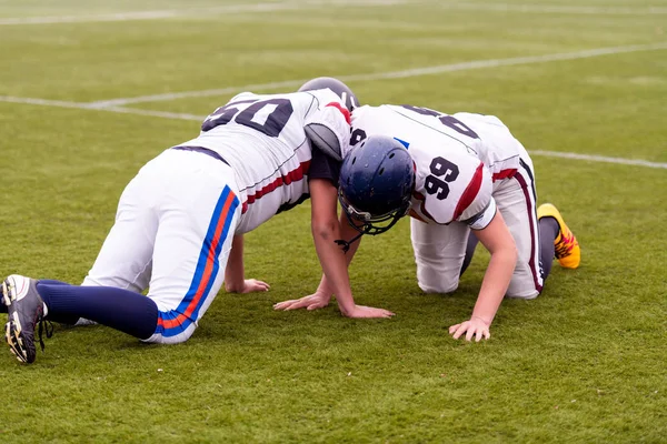 Professional american football players training — Stock Photo, Image