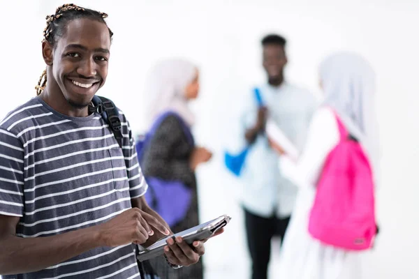 Jovem estudante africano — Fotografia de Stock