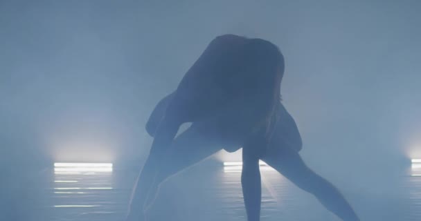 Tancerze sztuki współczesnej preforming choreografia — Wideo stockowe