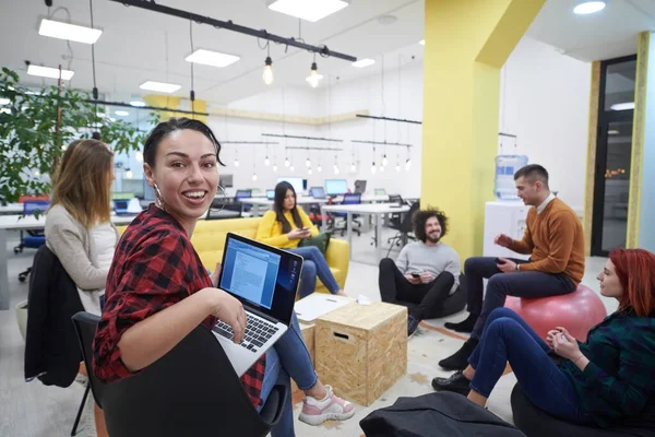 Business People Group Modern Office Have Team Meeting Brainstorming While — Stock Photo, Image