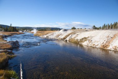 Firehole nehirde Yellowstone Milli Parkı