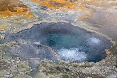 Yellowstone Ulusal Parkı, ABD 'de renkli sıcak su havuzu