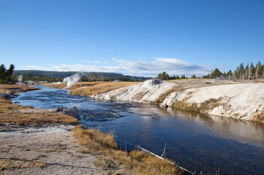 Firehole nehirde Yellowstone Milli Parkı