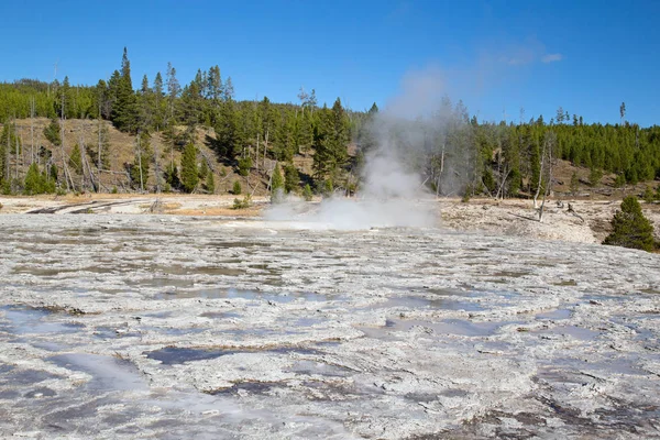 Piscina Acqua Calda Colorata Nel Parco Nazionale Yellowstone Stati Uniti — Foto Stock