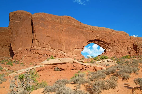 Słynny Łuk Okna Arches National Park Utah Usa — Zdjęcie stockowe