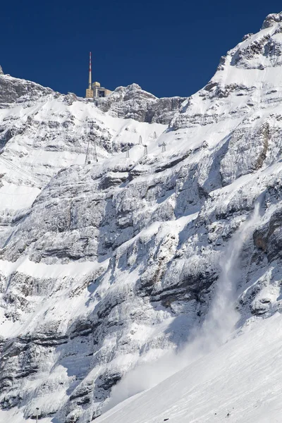 Zima Švýcarských Alpách Švýcarsko — Stock fotografie