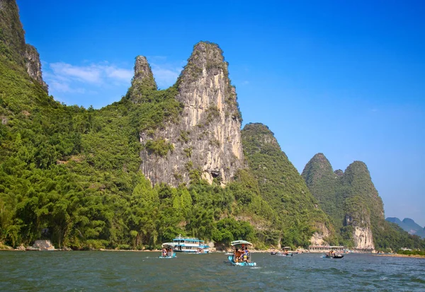 Fiume Lijiang Fiume Della Regione Autonoma Del Guangxi Zhuang Cina — Foto Stock