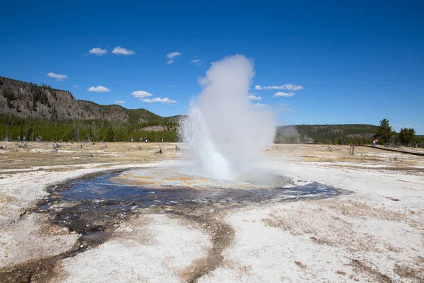 Barevný Horkovodní Bazén Národním Parku Yellowstone Usa — Stock fotografie