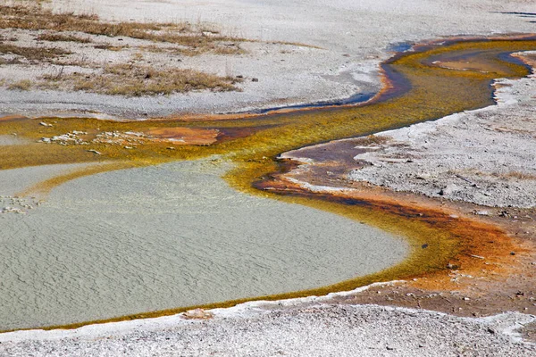 Yellowstone Ulusal Parkı Ndaki Kara Kum Gayzer Havzası Abd — Stok fotoğraf