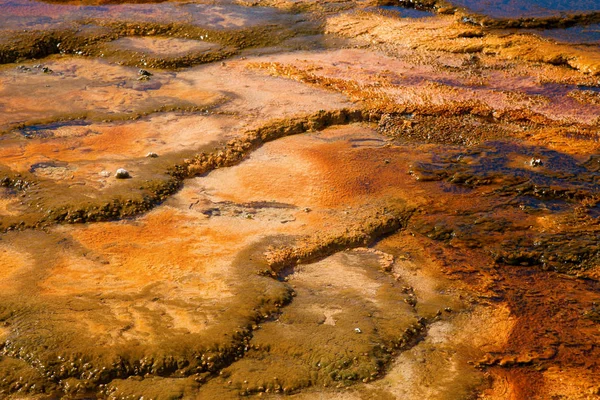 Бассейн Гейзеров Черных Песков Йеллоустонском Национальном Парке Сша — стоковое фото