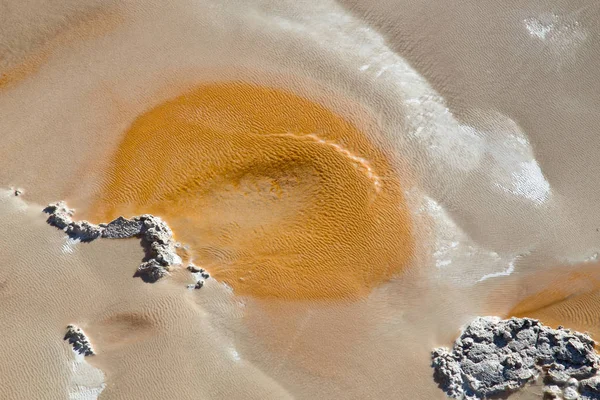 Kolorowy Basen Gorącą Wodą Parku Narodowym Yellowstone Usa — Zdjęcie stockowe