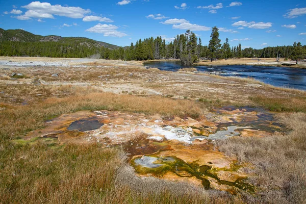 Bacia Geyser Areias Negras Parque Nacional Yellowstone Eua — Fotografia de Stock