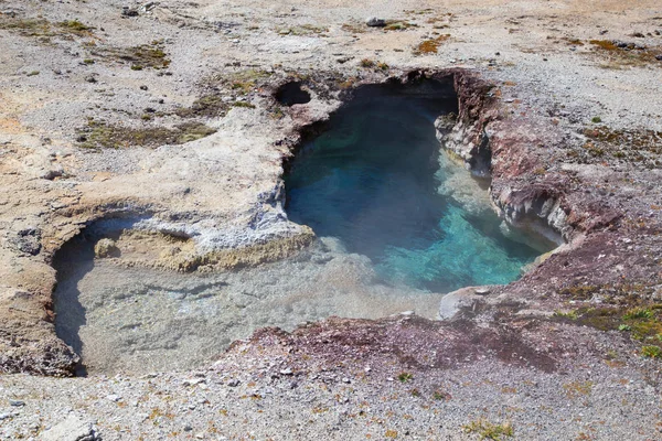 Fekete Homok Gejzír Medence Yellowstone Nemzeti Parkban Usa — Stock Fotó