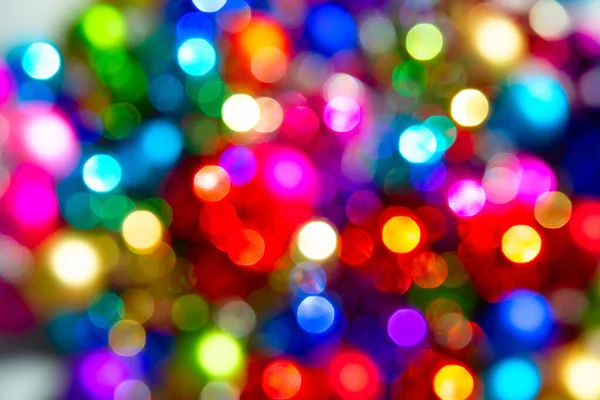 Gedeocaliseerde Ligten Van Kerstboom — Stockfoto