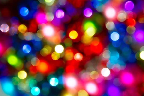 Defocused Ligths Christmas Tree — Stock Photo, Image