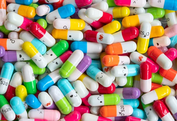 Collection Colorful Capsules Medicines — Stock Photo, Image