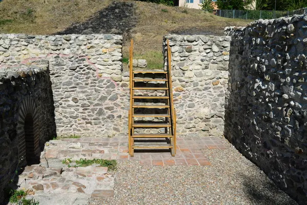 Drobeta Turnu Severin Staden Roman Fort Ruiner Arkitekturen Detalj — Stockfoto