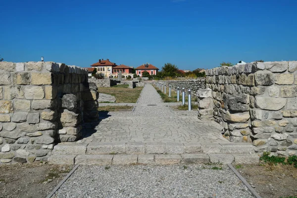 Ruiny Fortu Rzymskiego Miasta Drobeta Turnu Severin Architektura Detal — Zdjęcie stockowe