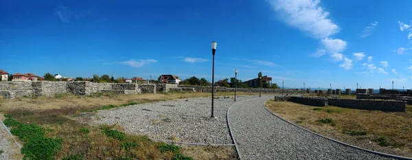 Şehir Roman Fort Drobeta Turnu Severin Mimari Panorama Harabeleri — Stok fotoğraf