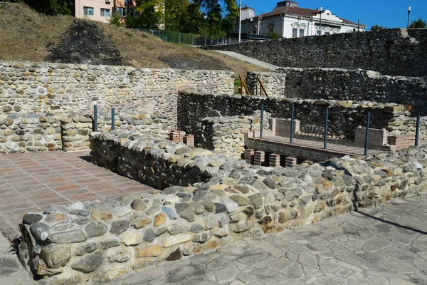 Drobeta Turnu Severin Ciudad Fortaleza Romana Ruinas Detalle Arquitectura —  Fotos de Stock