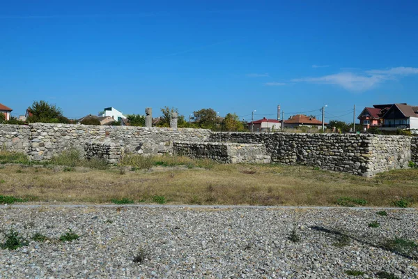 Drobeta 長いセヴラン市ローマの砦遺跡建築詳細 — ストック写真