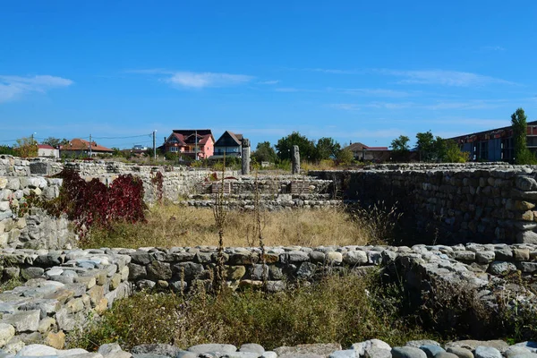 Ruiny Fortu Rzymskiego Miasta Drobeta Turnu Severin Architektura Detal — Zdjęcie stockowe