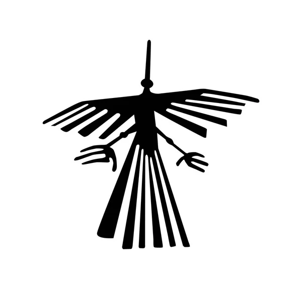 Nazca Περού Πουλί Αρχαία Geoglyph Σύμβολο Επεξήγηση — Φωτογραφία Αρχείου