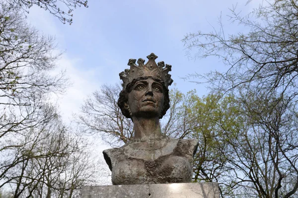 Timisoara Cidade Romênia Queen Mary Detalhe Estátua — Fotografia de Stock