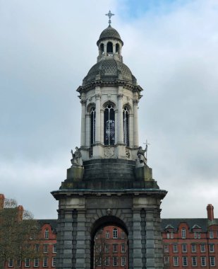 Campanile trinity College Dublin İrlanda Parlamentosu kare Cumhuriyeti
