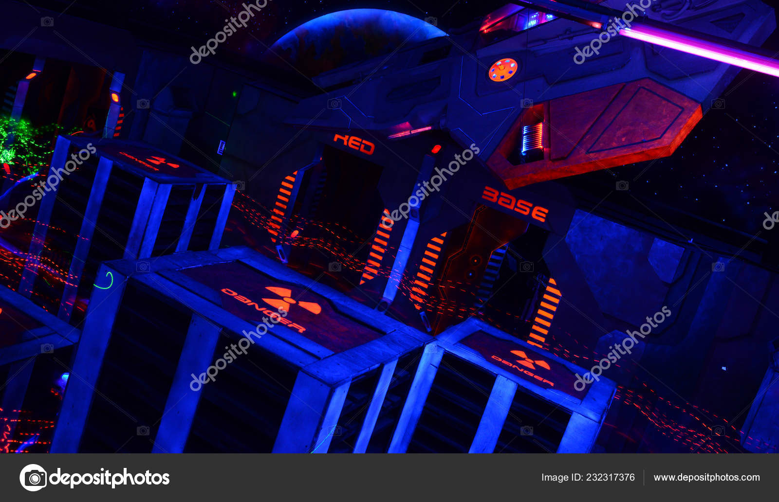 Space Ship Interior Science Fiction Abstract Background
