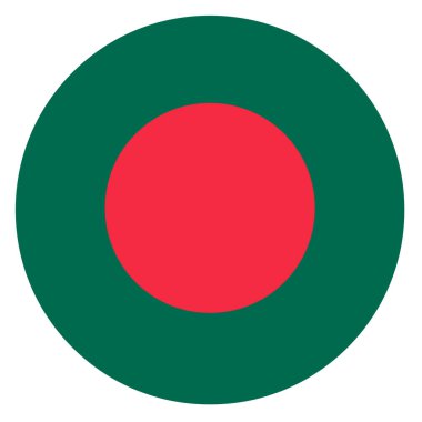 Bangladeş ülke madalyon bayrak yuvarlak simge tabanlı