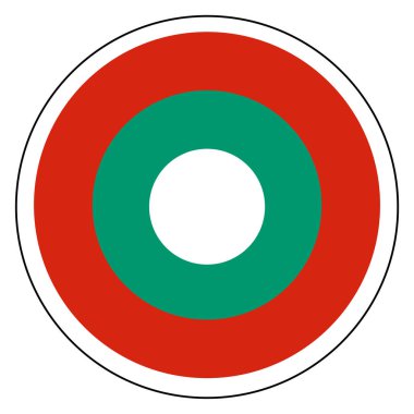 Bulgaristan ülke madalyon bayrak yuvarlak simge tabanlı