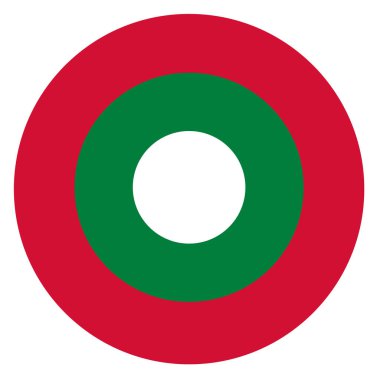 Maldivler ülke madalyon bayrak yuvarlak simge tabanlı