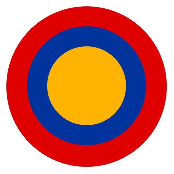 Прапор Вірменії Країни Roundel Підставі Круглі Символ — стокове фото