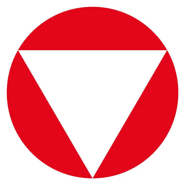 Austria Paese Bandiera Rotonda Basato Simbolo Rotondo — Foto Stock