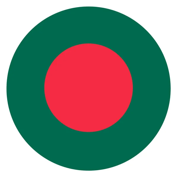 Drapeau Rond Pays Bangladesh Symbole Rond Basé — Photo