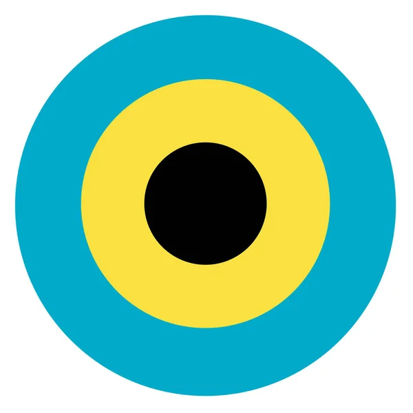 Bahamy Rondo Postawił Podstawie Okrągły Symbol — Zdjęcie stockowe