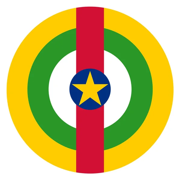 Centralafrikanska Republiken Landets Roundel Flagga Baserat Runda Symbol — Stockfoto