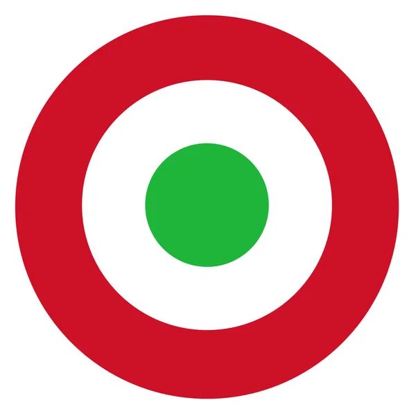 布隆迪国家圆环旗子基于圆的标志 — 图库照片