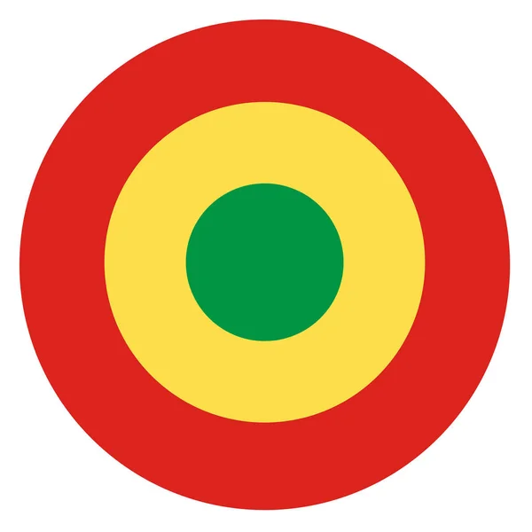 刚果国家圆环旗子基于圆的标志 — 图库照片