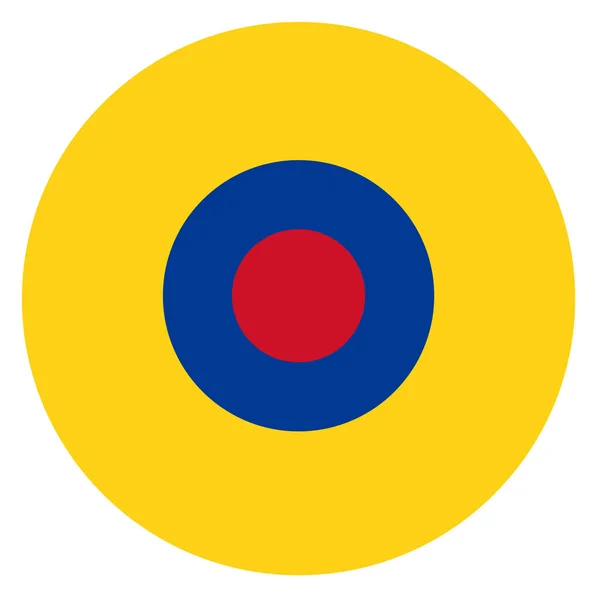 Ecuador Land Roundel Flagga Baserat Runda Symbol — Stockfoto