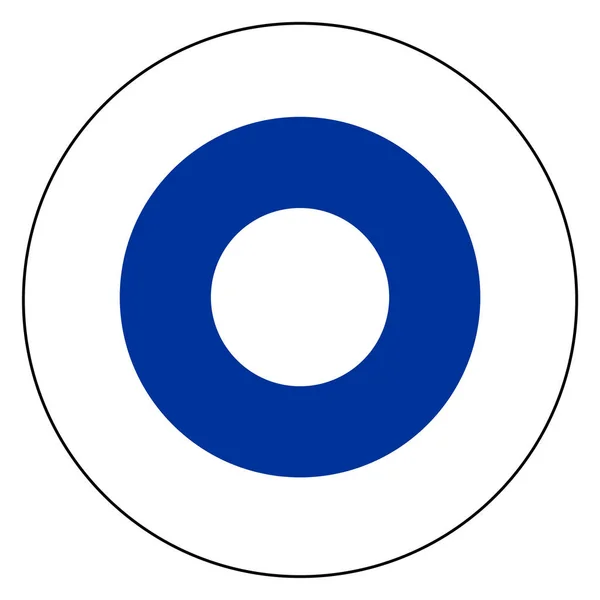 Флаг Финляндии Основе Круглого Символа — стоковое фото